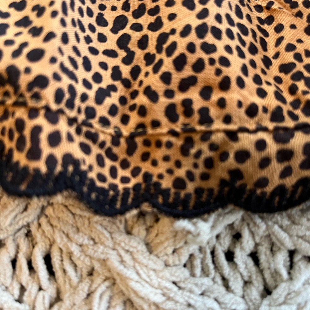 Urban Outfitters Tiered Sleeveless Sundress Mini Dress Animal Print Leopard XS - Picture 16 of 16